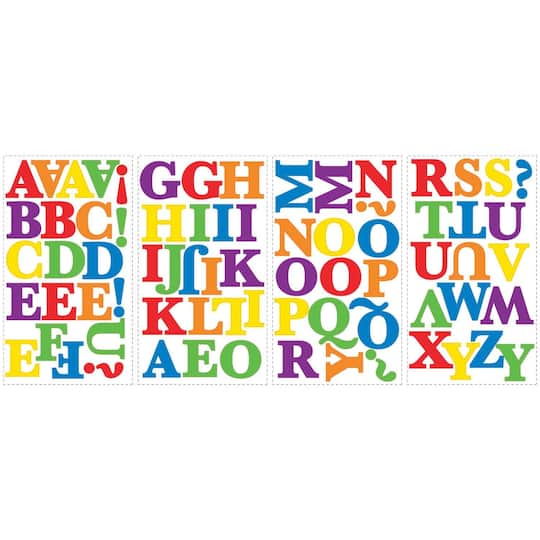 RoomMates Express Yourself Primary Peel & Stick Wall Decals